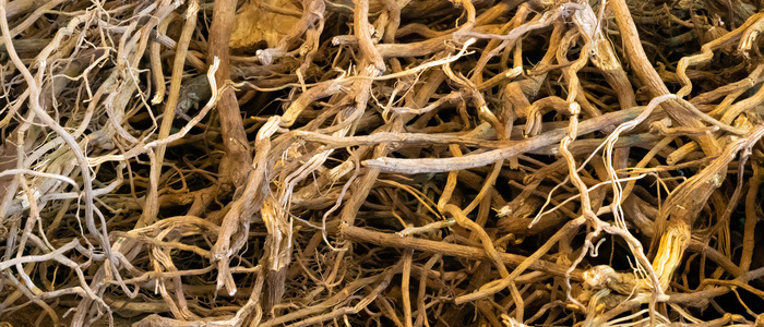 Kava roots. Ground or chewed roots are used to produce a psychoactive beverage consumed in tribal, social and traditional ceremonies. Lautoka central market, Viti Levu Island, Fijji